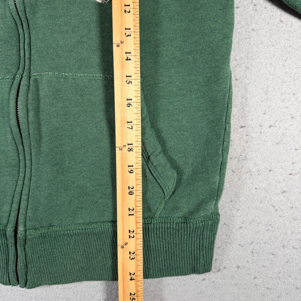 Gap Authentic Apparel Men Green Full Zip Hoodie Logo Small Embroidered 603034-01 - Picture 6 of 13
